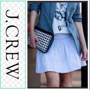 J. Crew Esplanade seersucker eyelet Skirt